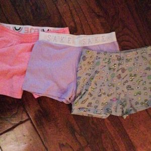 (3pair) girl shorts size 4/5